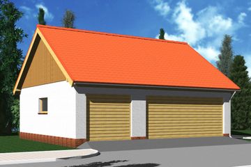  Projekt garażu G13 (WRB1402) - projekt garażu parterowego - Zdjęcie 1