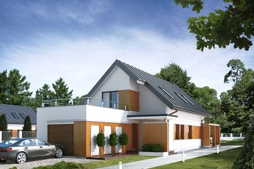  Projekt domu Ametyst (BSA1578) - projekt domu parterowego z poddaszem - Zdjęcie 2