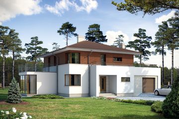  Projekt domu Andromeda (BSA1579) - projekt domu z pełnym piętrem - Zdjęcie 1