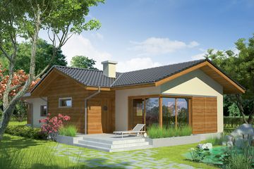  Projekt domu Bil (WRC1857) - projekt domu parterowego - Zdjęcie 1