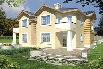  Projekt domu Willa Klaudia A - segment (WRD1491) - projekt domu parterowego z poddaszem - Zdjęcie 1