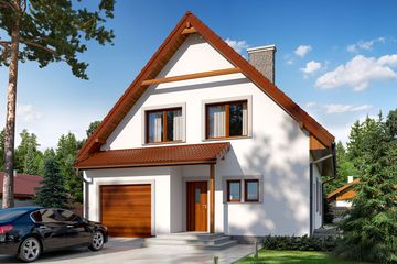  Projekt domu Sezamek (BSE1042) - projekt domu parterowego z poddaszem - Zdjęcie 1