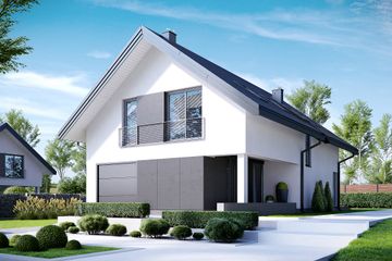  Projekt domu HomeKoncept-12 (KRX1012) - projekt domu parterowego z poddaszem - Zdjęcie 1