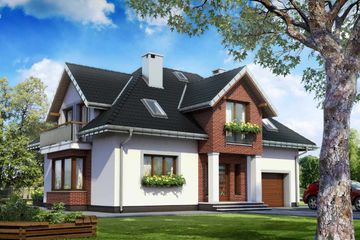  Projekt domu Zoltan Karo (1408) (KRD2565) - projekt domu parterowego z poddaszem - Zdjęcie 1