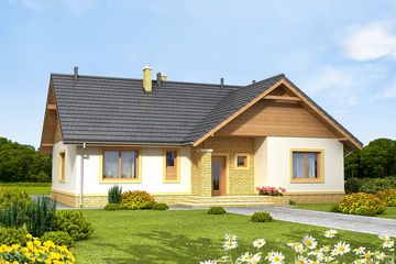  Projekt domu Sezam 3 (WOF1039) - projekt domu parterowego - Zdjęcie 2
