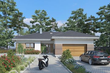  Projekt domu Aurelia Rex (1377) (KRD2520) - projekt domu parterowego - Zdjęcie 1