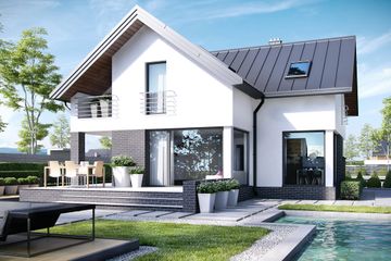  Projekt domu HomeKoncept-09 (KRX1009) - projekt domu parterowego z poddaszem - Zdjęcie 1