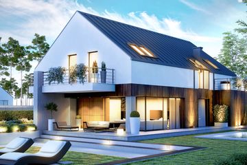  Projekt domu HomeKoncept-10 (KRX1010) - projekt domu parterowego z poddaszem - Zdjęcie 1