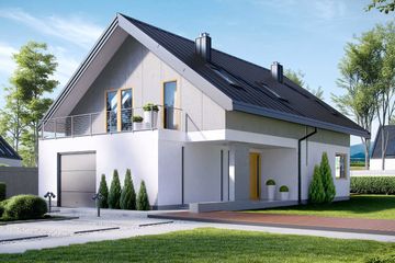  Projekt domu HomeKoncept-11 (KRX1011) - projekt domu parterowego z poddaszem - Zdjęcie 2