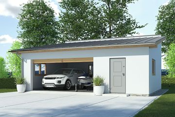  Projekt budynku gospodarczego APG 2D budynek gospodarczy (WRD1530) - projekt budynku parterowego - Zdjęcie 1