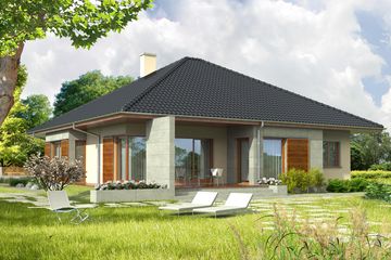  Projekt domu Megan G2 (WRC1864) - projekt domu parterowego - Zdjęcie 1