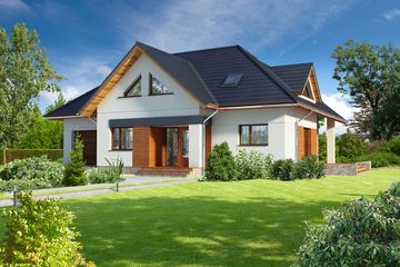  Projekt domu Avalon II DCP206a (WOB1524) - projekt domu parterowego z poddaszem - Zdjęcie 1