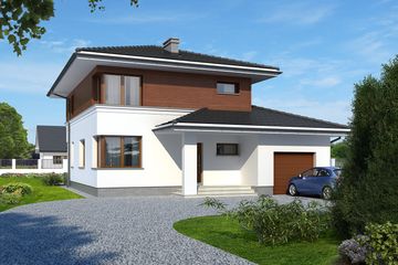  Projekt domu Karmazyn (BSA1689) - projekt domu z pełnym piętrem - Zdjęcie 1