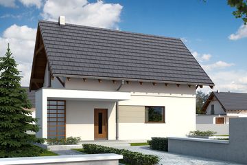  Projekt domu Zeo 3 (BSA1691) - projekt domu parterowego z poddaszem - Zdjęcie 1