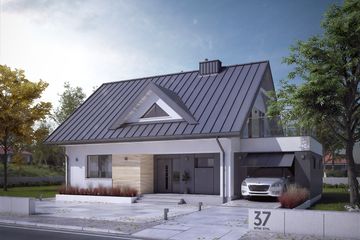  Projekt domu Indygo 3 (BSA1693) - projekt domu parterowego z poddaszem - Zdjęcie 1