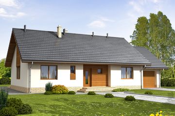  Projekt domu Bianco G1 (WOF1043) - projekt domu parterowego - Zdjęcie 1