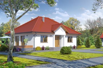  Projekt domu Antonin (KRP1177) - projekt domu parterowego - Zdjęcie 1