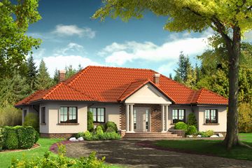 Projekt domu Adamów (KRP1179) - projekt domu parterowego - Zdjęcie 1