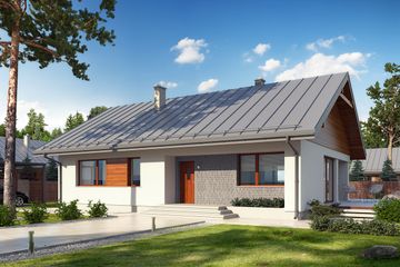  Projekt domu Endo (BSE1038) - projekt domu parterowego - Zdjęcie 1