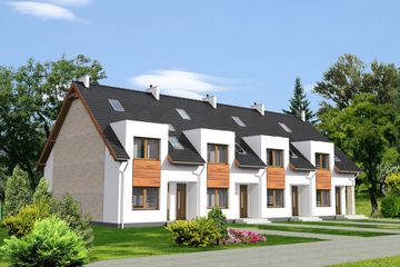  Projekt domu Fossano DCSW13 (WOB1535) - projekt domu parterowego z poddaszem - Zdjęcie 1