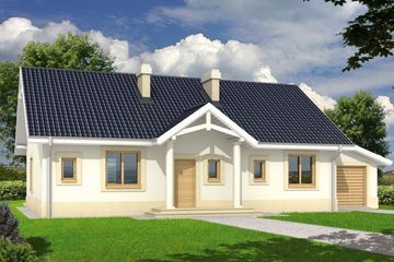  Projekt domu Alex B (WRD1496) - projekt domu parterowego z poddaszem - Zdjęcie 1