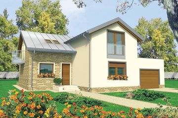  Projekt domu Kira G1 (WRC1769) - projekt domu parterowego z poddaszem - Zdjęcie 1