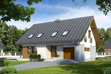  Projekt domu Leo (BSA1701) - projekt domu parterowego z poddaszem - Zdjęcie 1