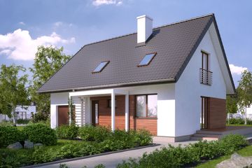  Projekt domu Balbinka (BSA1869) - projekt domu parterowego z poddaszem - Zdjęcie 1
