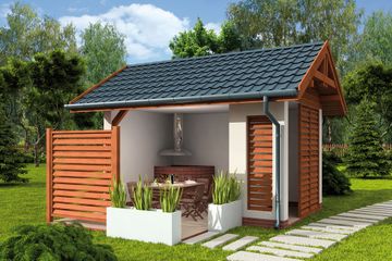  Projekt altany Extra gospodarczy 2 (SLN1777) - projekt altany parterowego - Zdjęcie 1