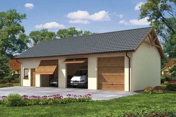  Projekt budynku gospodarczego G38 budynek gospodarczy (SLN1779) - projekt budynku parterowego - Zdjęcie 1