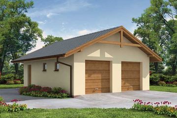  Projekt budynku gospodarczego G1a budynek gospodarczy (SLN1781) - projekt budynku parterowego - Zdjęcie 1