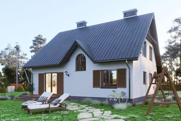  Projekt domu Krzemyk (398) (KRD2036) - projekt domu parterowego z poddaszem - Zdjęcie 1