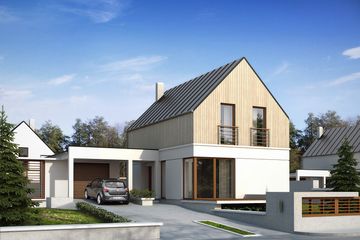  Projekt domu Teo 5 (BSA1705) - projekt domu parterowego z poddaszem - Zdjęcie 1