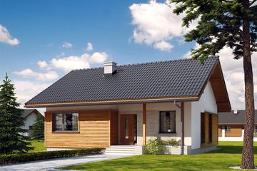  Projekt domu Sepia (BSA1710) - projekt domu parterowego - Zdjęcie 1