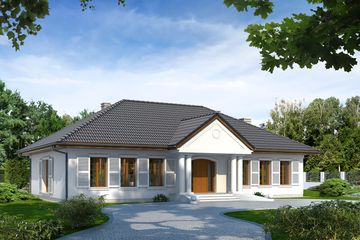  Projekt domu Tercja 6 (BSA1713) - projekt domu parterowego - Zdjęcie 1