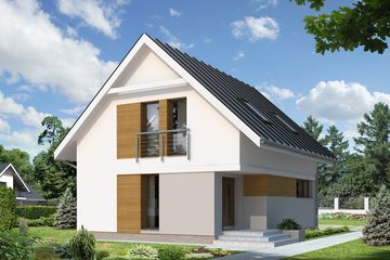  Projekt domu Alicja (BSA1714) - projekt domu parterowego z poddaszem - Zdjęcie 1