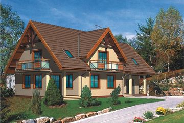  Projekt domu Adria (KRH1005) - projekt domu parterowego z poddaszem - Zdjęcie 1