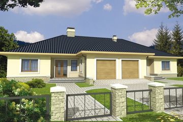  Projekt domu Remik A2R (WRD1241) - projekt domu parterowego - Zdjęcie 1
