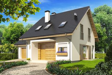  Projekt domu Liv 4 G1 (WRC2019) - projekt domu parterowego z poddaszem - Zdjęcie 1