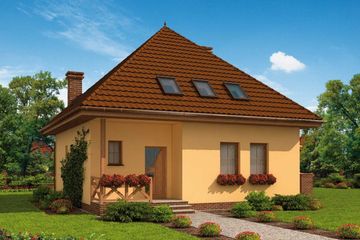  Projekt domu Madera (SLN1740) - projekt domu parterowego z poddaszem - Zdjęcie 1