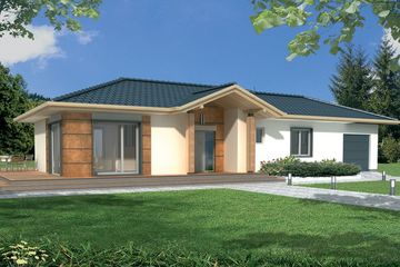  Projekt domu Basia 2A (WRD1600) - projekt domu parterowego - Zdjęcie 1