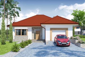  Projekt domu Herakles 1 (WRW1152) - projekt domu parterowego - Zdjęcie 1