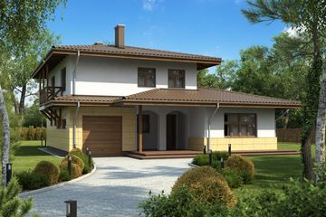  Projekt domu Venezia (KRH1029) - projekt domu z pełnym piętrem - Zdjęcie 1