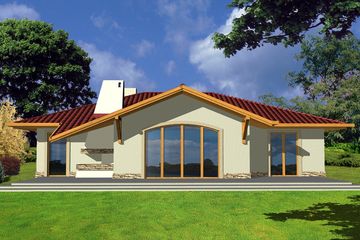  Projekt domu Ola 3A 2 garaże (WRD1103) - projekt domu parterowego - Zdjęcie 1