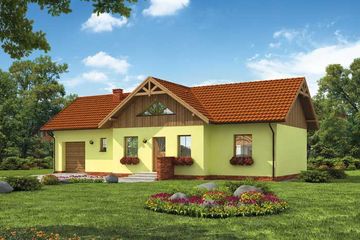  Projekt domu Ankara (SLN1276) - projekt domu parterowego z poddaszem - Zdjęcie 1