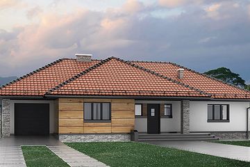  Projekt domu HG-H5G (KRM1077) - projekt domu parterowego - Zdjęcie 1