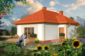  Projekt domu Savino (KRH1234) - projekt domu parterowego - Zdjęcie 1