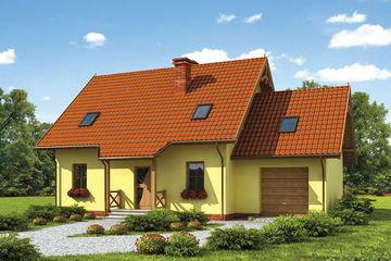  Projekt domu Siena (SLN1273) - projekt domu parterowego z poddaszem - Zdjęcie 1