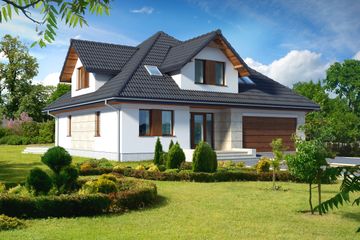  Projekt domu Bolonia DCP270 (WOB1147) - projekt domu parterowego z poddaszem - Zdjęcie 1