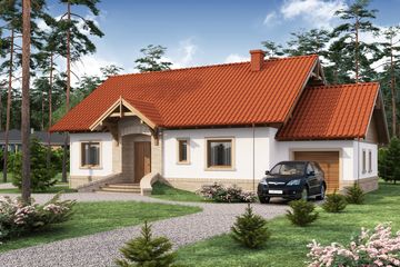  Projekt domu Elian (WRW1105) - projekt domu parterowego - Zdjęcie 1